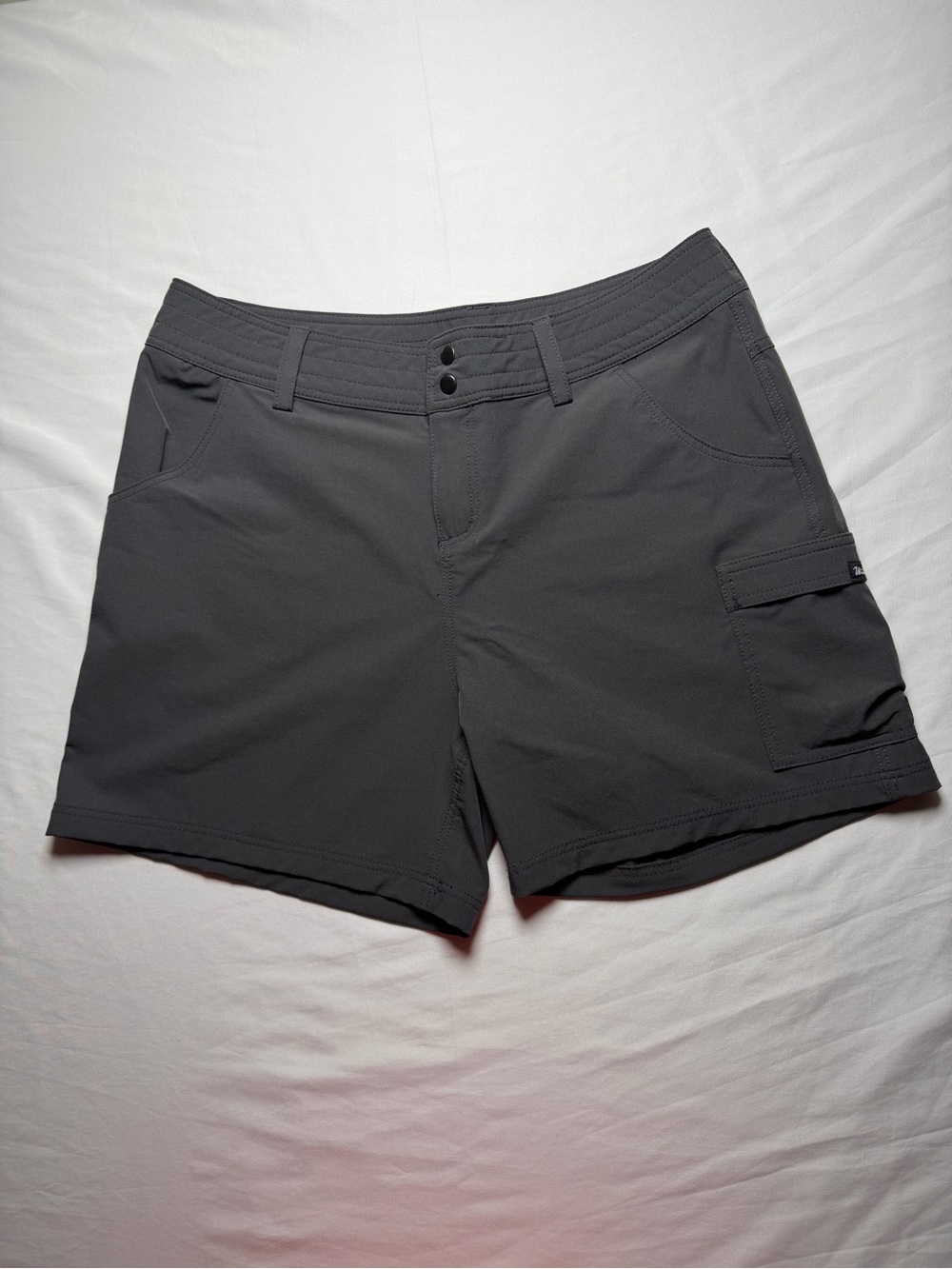 Willit Women’s Stretch Cargo Shorts in Charcoal Gray